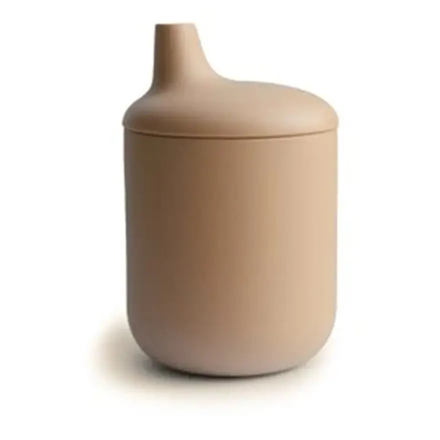 Mushie Silikone Sippy Kop Natural