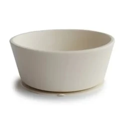 Mushie Silikone Skål Ivory