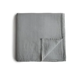 Mushie Swaddle Belgian Grey