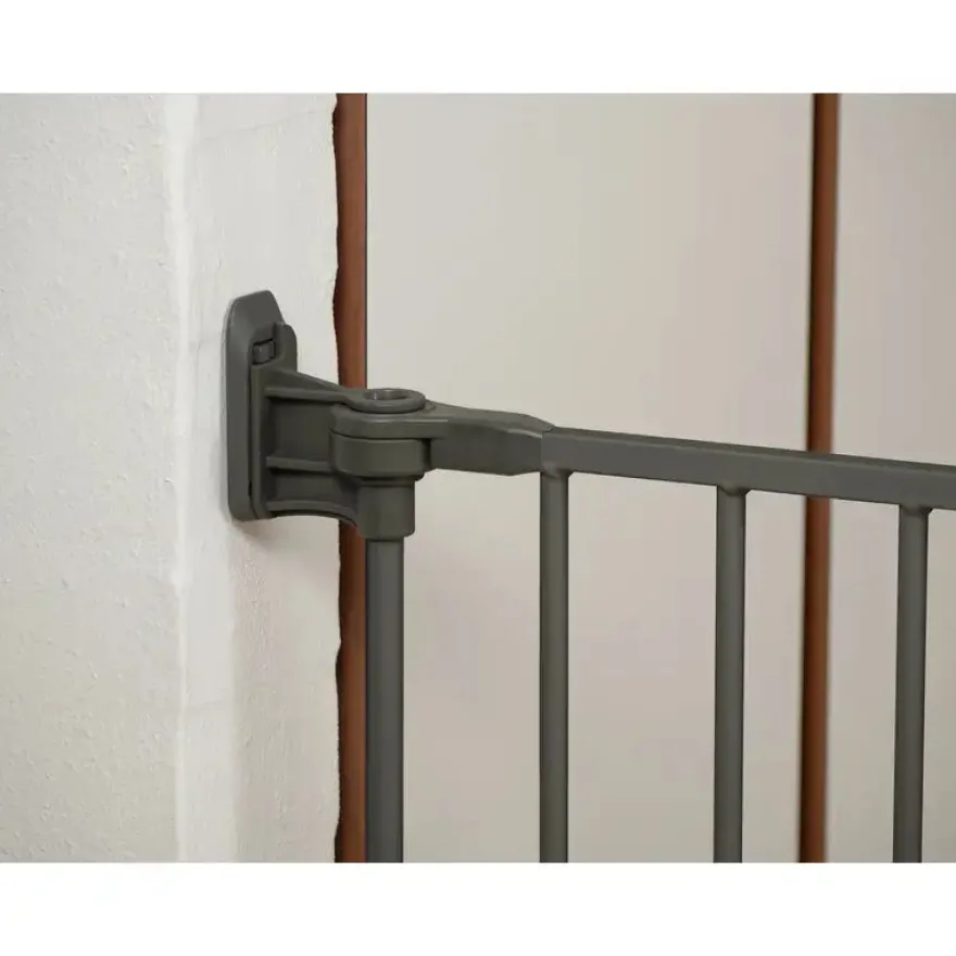 Safe & Care - Skruemonteret sikkerhedsgitter - 90-210 cm - GRÅ