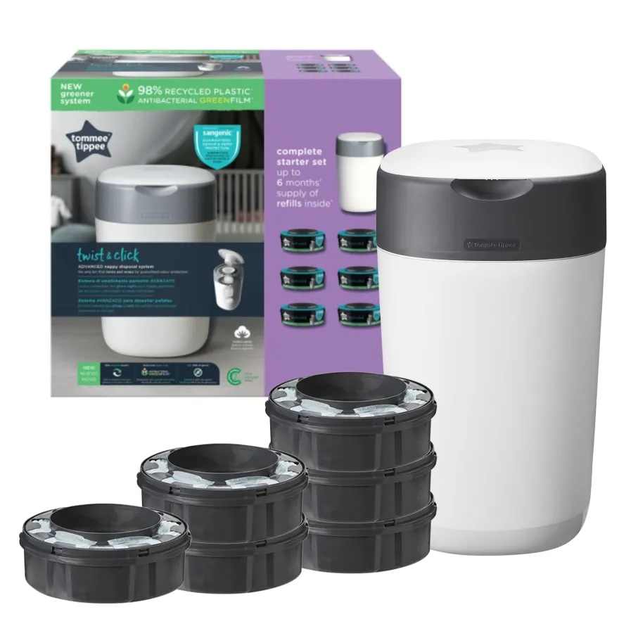 Sangenic Twist & Click inkl. 6 -pack refill