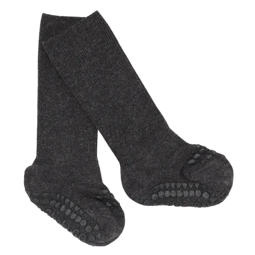 Skridsikre Strømper Bambus - Dark Grey