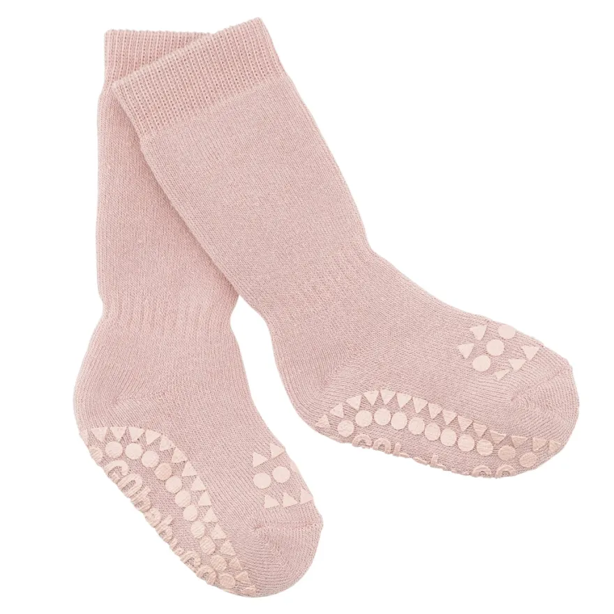 Skridsikre Strømper Tyk Bomuld - Soft Pink