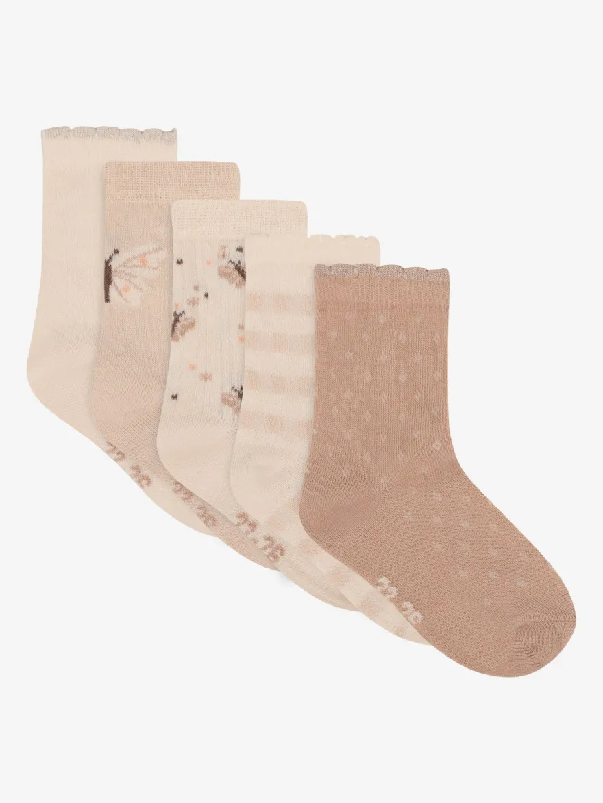 Sokker m. Mønster (5-pack) - Rugby Tan