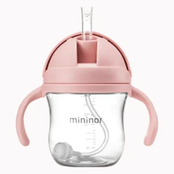 Sugerørskop Tritan 220ml - rosa