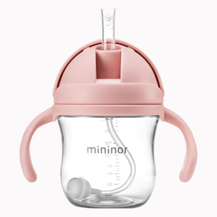 Sugerørskop Tritan 220ml - rosa