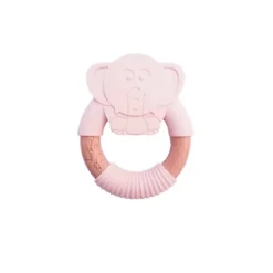 Tiny Tot Bidering - Elefant - Støvet Rosa