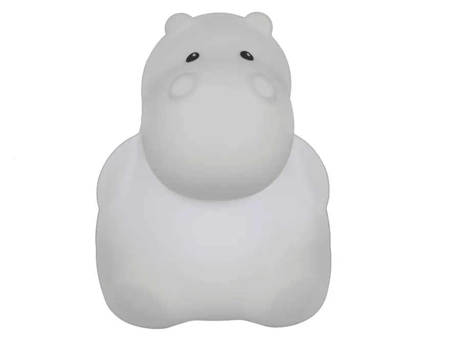 Tiny Tot - Nora The Hippo natlampe med usb oplader