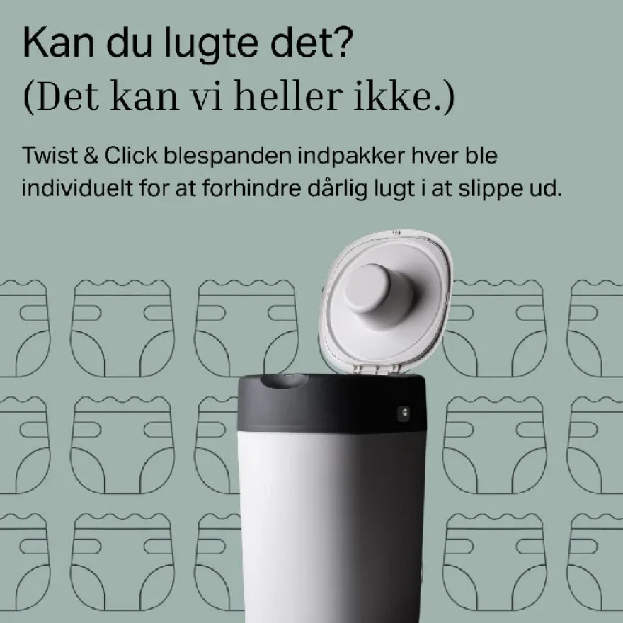 Tommee Tippee Twist & Click Blespand - Hvid