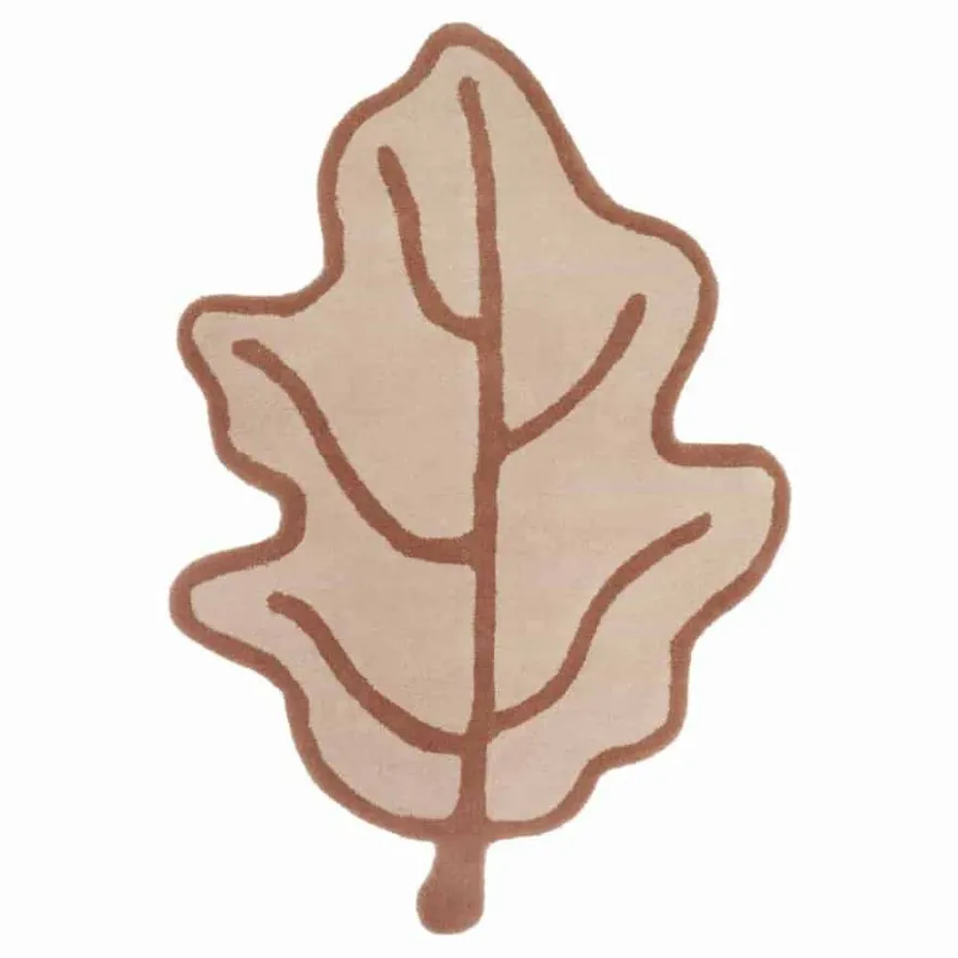 We Are Bitte Leaf gulvtæppe - Brown