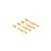 8 x Connector pegs Honey Yellow
