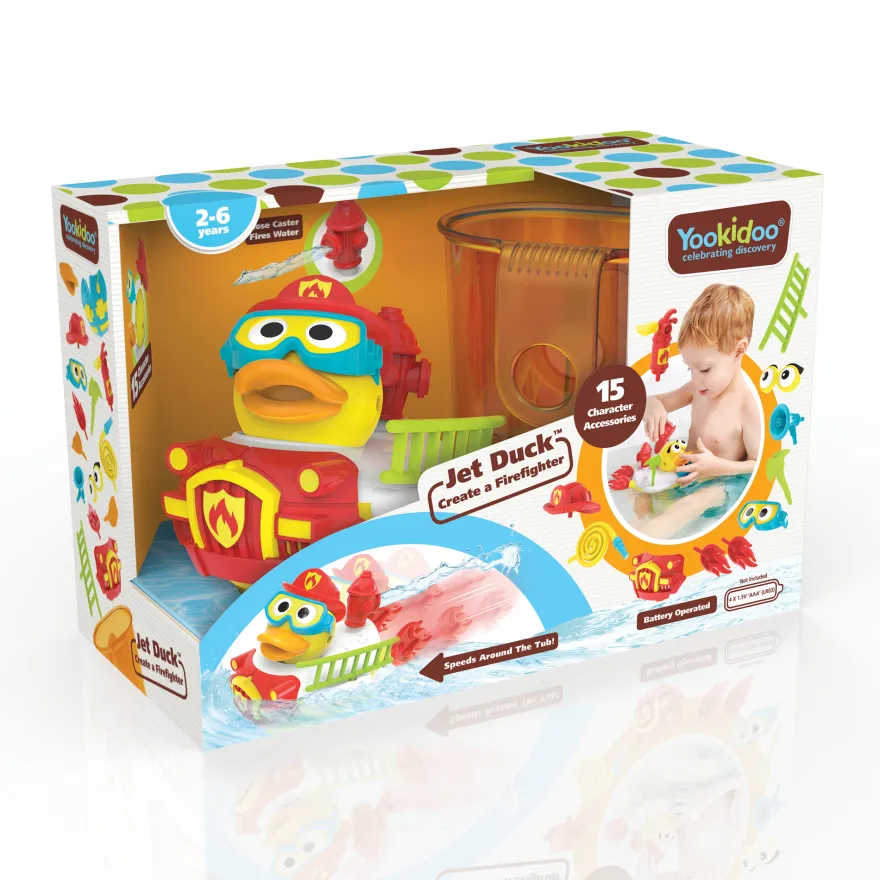 Yookidoo Jet Duck - Lav en brandmand